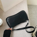 Women Totes Bags Alligator PU Elegant Shopping Shoulder Handbag (Black)