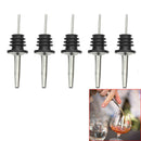 5 pcs Barware Stainless Steel Bottle Pourer Spout Stopper Dispenser