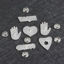 6PCS/Set Punk Enamel Brooch Pin Gift Shirt Collar Lapel Corsage Pin Jewelry FT