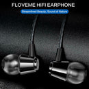 Floveme 1.2m 3.5mm Wired In-Ear Earphone Line Control Bass Earbuds w/o Mic