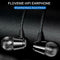 Floveme 1.2m 3.5mm Wired In-Ear Earphone Line Control Bass Earbuds w/o Mic #SFD