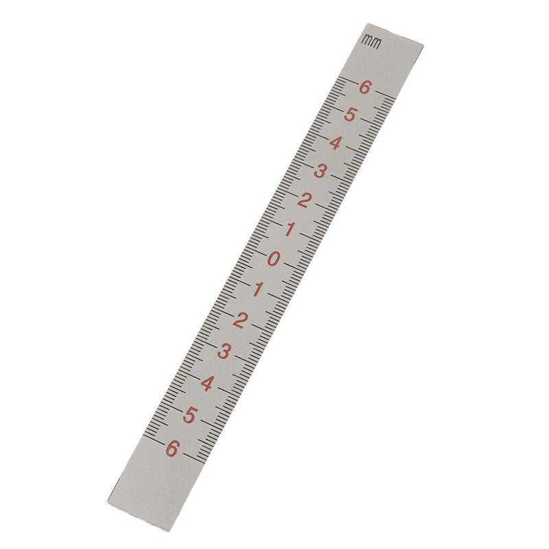 2pcs Aluminum Straight Ruler Machinist Engineer Ruler 65-0-65mm & 60-0-60mm