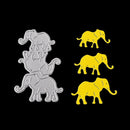 Elephant Cutting Dies Stencil DIY Scrapbooking Album Template Embossing Pap J0L1