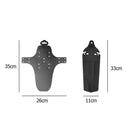 2pcs MTB Mountain Bike Front + Rear Mudguard Torsion Bike Cleaner Fenders