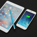 WK128 Round Dual Tips Capacitive Stylus Pen Touch Screen Pen (Light Blue)