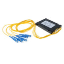 4 Ports PLC Fiber Splitter with Plastic ABS Box Package SC/UPC ( 1 x 4 )