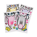 4Sheets Make A U nicorn Stickers For Kids Great Theme Birthday Party FavorsSEAU