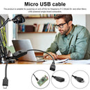 27CM 5V 2.5A Micro USB Cable Female to Male for Raspberry Pi Power Switch Cord