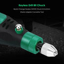 Aluminum Quick Change Keyless Drill Bit Chuck 0.3-6.5mm Shank Adapter Converter