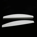 Nail files, D shape, double sided, gray white, 10 pieces O4M3