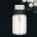 Plastic Pressed Pump Bottle Nail Polish Remover Dispenser Refillable Bottle D0O6