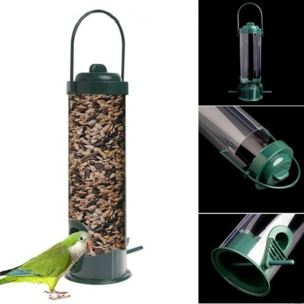 New Plastic Comfort Bird Pet Feeder Waterer Garden Hanging Suction Cup Auto