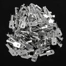 6.3mm Male Electrical Spade Crimp Terminals Wiring Connectors 100 Pcs Y4L2
