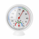 Indoor Outdoor Thermometer Humidity Clock-shaped Meter Temperature Hygrometer