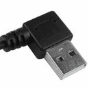USB 90 Degree A Male Micro-USB charging data cable bend left retractable sp