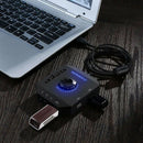Phoinikas T10 Multi-Switch Usb Hub Audio Adapter External Stereo Card With  M6Z9