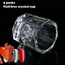 5pcs Nail Art Crystal Cup Bowl Glass Dappen Dish Manicure Salon Beauty Tool