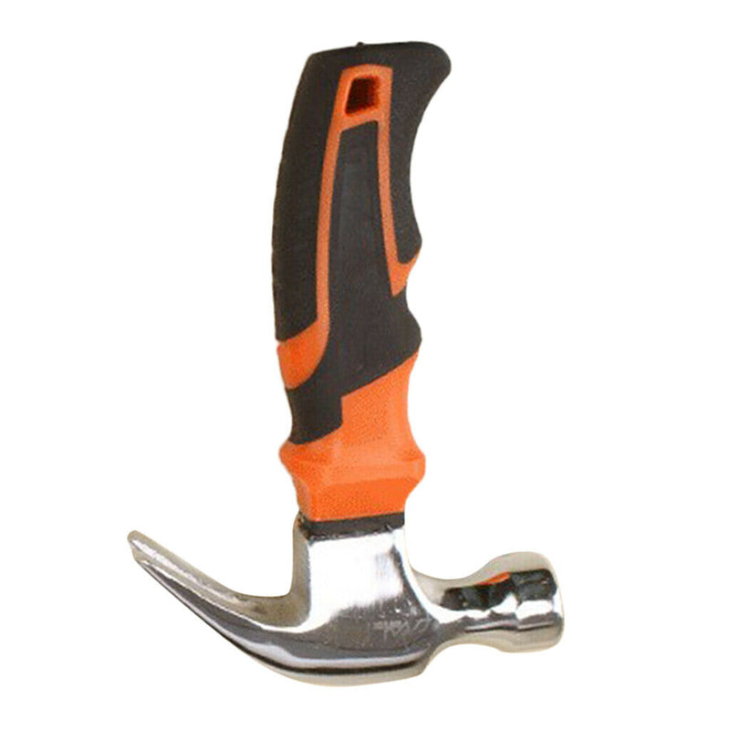 Set of 2pcs Stubby Claw Hammer with Magnetic Nail Starter and Soft Grip Handle