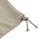 Women Girls Solid White Drawstring Beam Port Shopping Bag (19cmx24cm)
