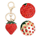 Fashion Simulation Fruit Strawberry Pendant Keychain Bag Hanging Decor ZVS