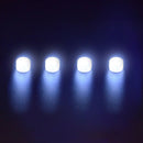 4x Mini Night Flying Signal Lamps LED Navigation Light (White Always On)