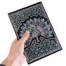 DIY Peafowl Special Shaped Diamond Painting 50 Pages A5 Notebook Sketchbook