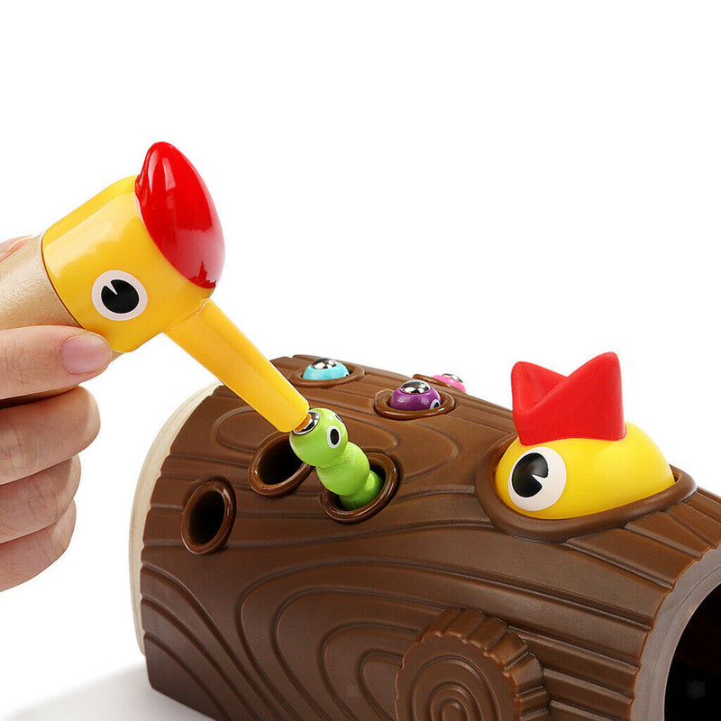 Kids Woodpecker  Caterpillar Catching