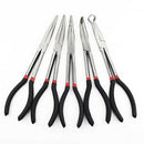 1X(5-Piece Set Of Multi-Function Stainless Steel 11-Inch Long Needle-Nosed