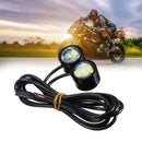 2PCS LED Eagle Eye Lamp Motorcycle Rear View Mirror Light Running Daytime L U5U7