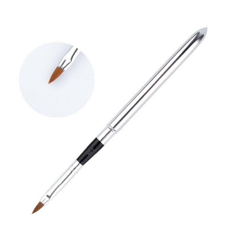 Professional Round Sable Acrylic Nail Art Brush Various Size 2 4 6 8 10  GQJ