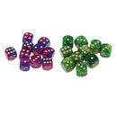 Dice D6 Sets Speckled - 16mm Six Sided Die 20pcs Block Of Dice