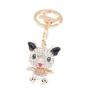 Exquisite Cute Pig Pendant Keychain Crystal Rhinestone Car Key Chain Champa