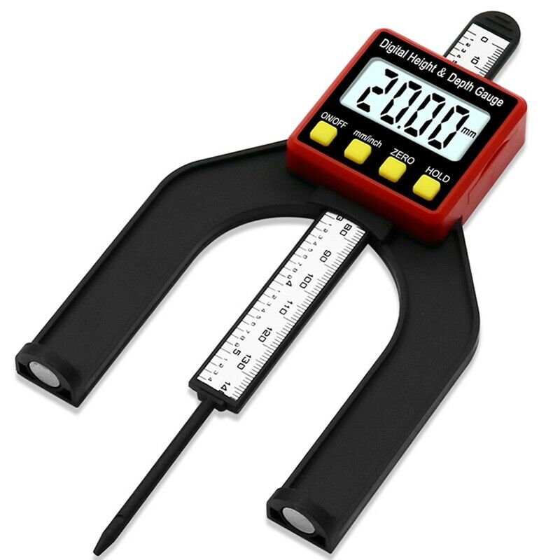 0-80Mm Lcd Digital Height Depth Counting Depth Gauge Woodworking Depth Gaug M9R2