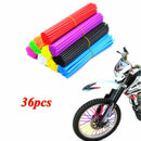 36x Wheel Spoke Wraps Kit Rims Skins Cover Guard Protector Motocross Dir TKK