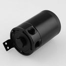 Baffled Universal Aluminum Oil Catch Can Reservoir Tank Black