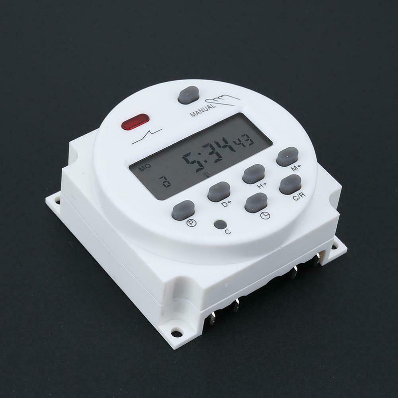 Digital LCD Display Power Timer Weekly Programmable Time Relay Switch(12V)