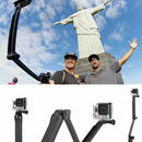 Action 3-Way Selfie Stick Hand Grip Flexible Tripod Extension Monopod camera_kz