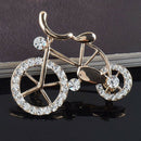 Rhinestone Bicycle Bike Shape Brooch Pin Jewelry Jacket Scarf Collar Bag Del