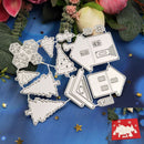 Christmas House Tree Metal Cutting Dies Card Paper Album Scrapbooking Embossing
