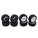 1/10 Buggy On-road Car Wheel Rim &Tyre Set for Redcat, HSP, HPI RC Car White