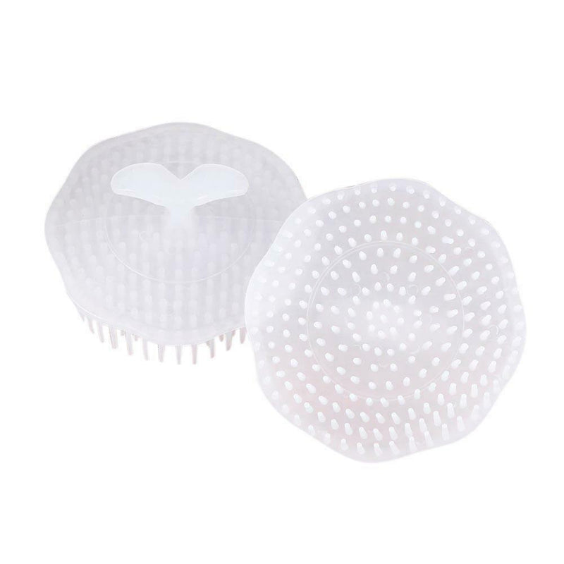 2pcs White Washing Hair Cleaner Brushes Shampoo Scalp Massage Comb