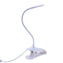 LED USB Eye-protection Reading Night Light Clamp Kids Study Desk Lamp(White