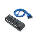 USB 3.0 Hub 4 Ports Portable USB Hub With USB  Adapter Cable For Laptop 2017
