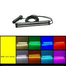 1Pcs 5050 RGB SMD 24 LED Strip Light 12V Car Interior Atmosphere Decorative Lamp