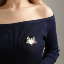 Anime Cartoon Portrait Brooches Shirt Jacket Sweater Jackets Pins (Style 1) A