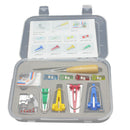60x Bias Tape Maker Kit Set for Sewing Quilting Awl & Binder Foot Case ToolT Gn