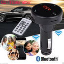 Wireless Car Kit MP3 Player Radio Bluetooth FM Transmitter SD Card USB Charger