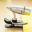 Mini LED Clip on Booklight Flexible Travel Book Reading Spot Light Lamp liau