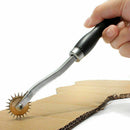 Steel Cloth Leather Stitching Groover Creaser 4mm Gear Scribe Wheel Scriber V3R9