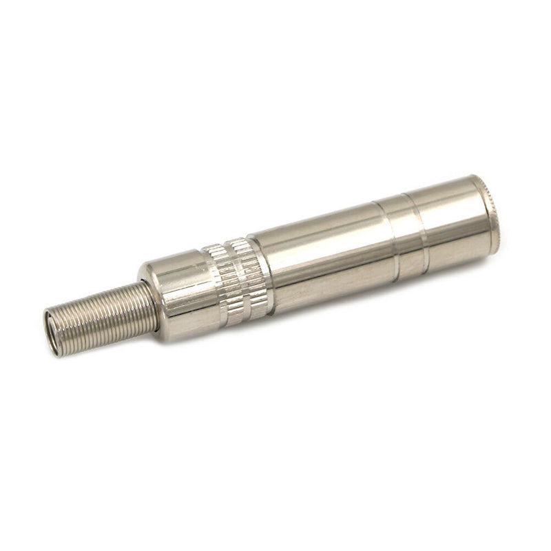 6.35mm female Plug 1/4" mono audio cable connectors metal adapter adapto NMsp